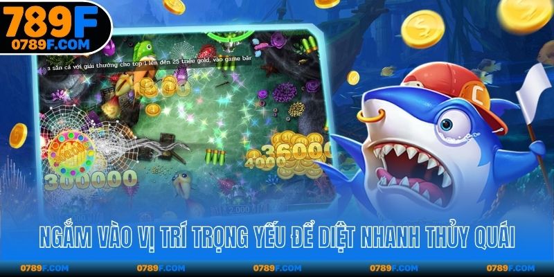 Ngắm vị trí trọng yếu để diệt nhanh thủy quái
